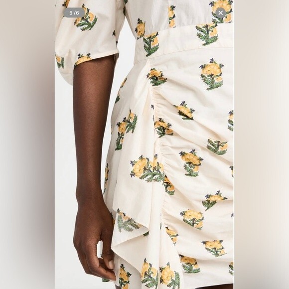 Rhode Pia Dress Marigold Flower Golden Size 10 NWT - Picture 7 of 8